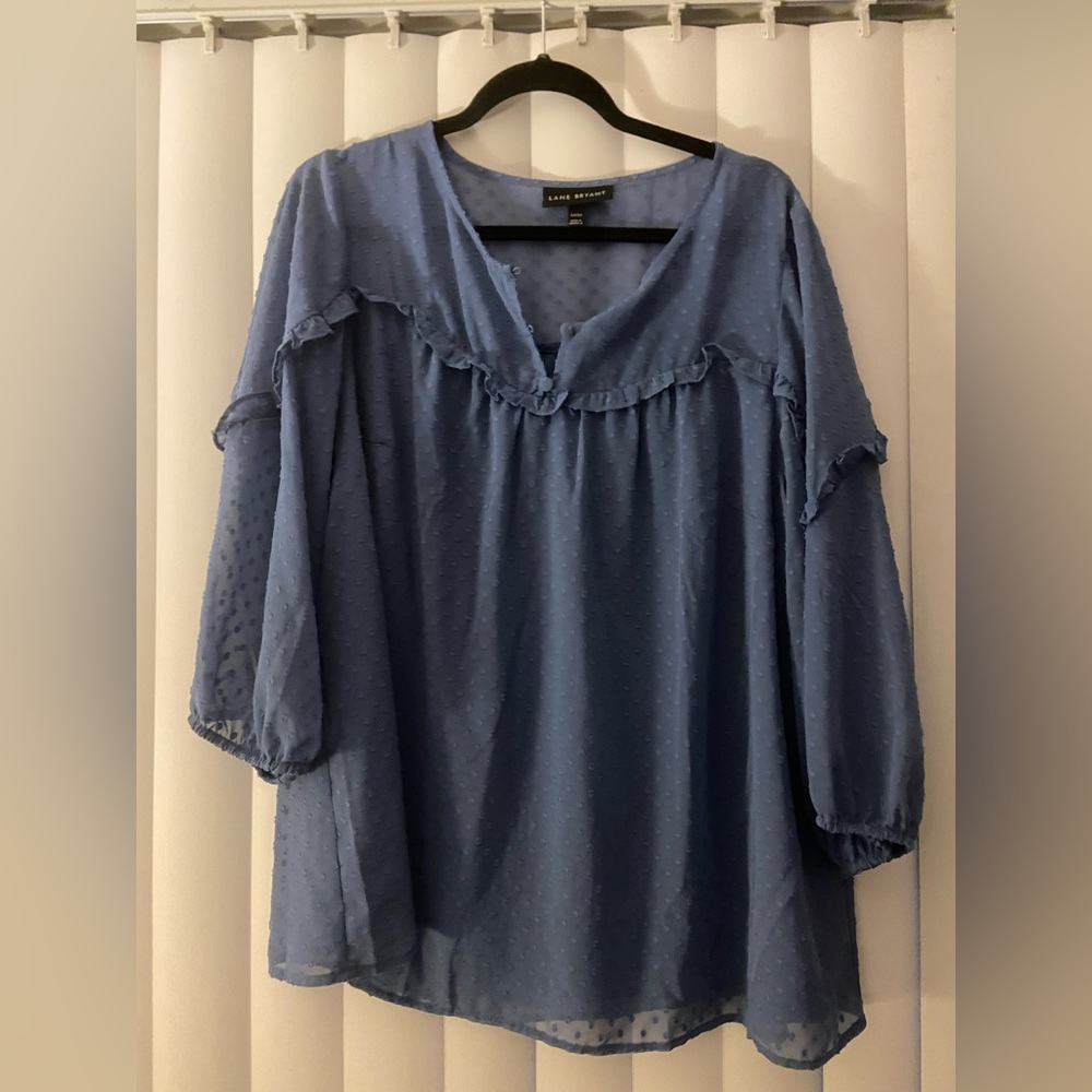 Lane Bryant blue blouse. Size 14/16